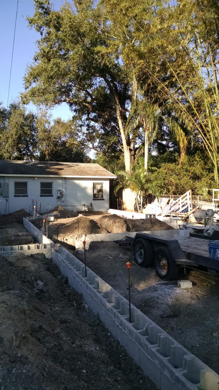 The addition is taking shape...